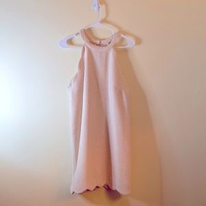 Fab’rik gold & cream high neck tweed dress!